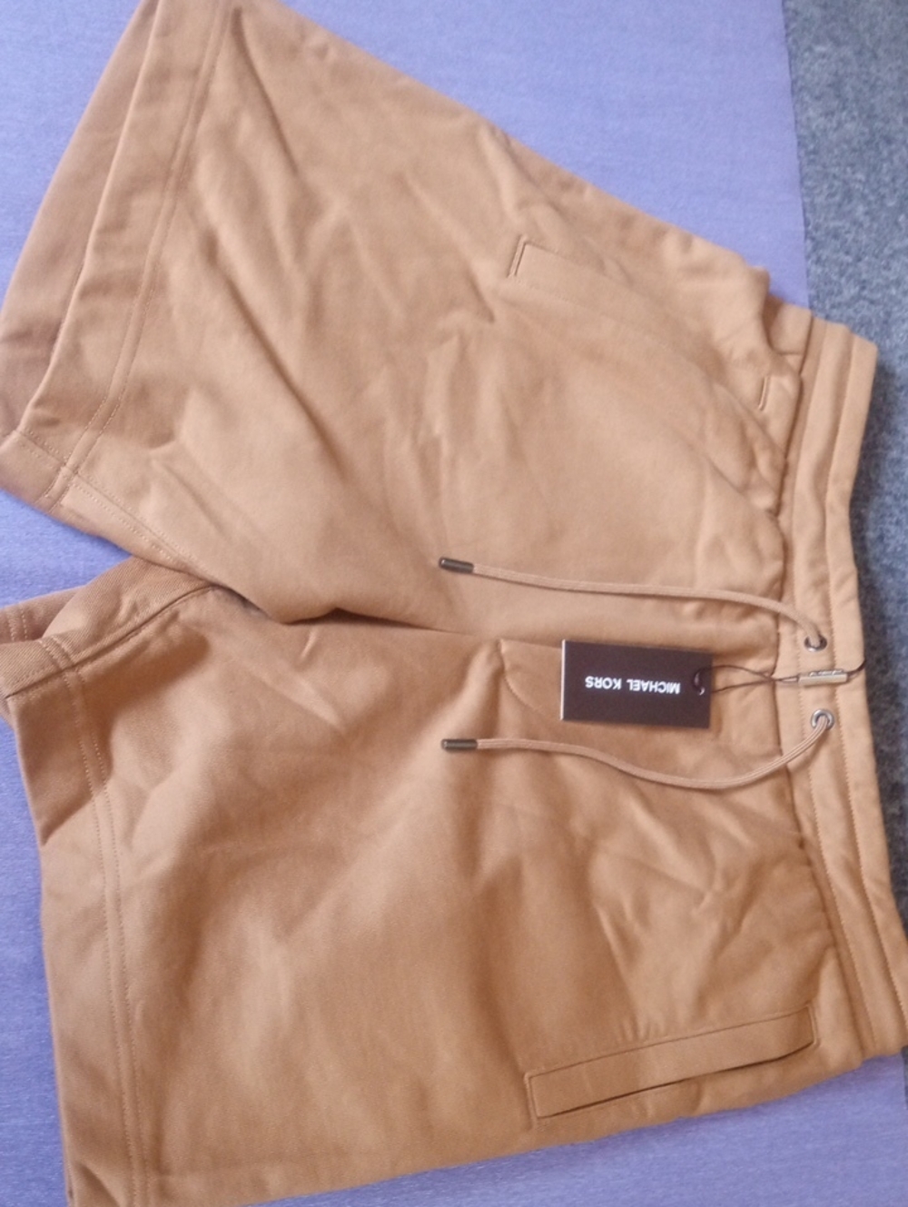 Michael Kors Dk Camel Drawstring Casual Shorts,NWT. SZ. MEDIUM